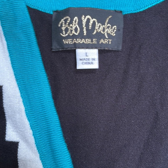 Bob Mackie Wearable Art long sweater vest L - Picture 5 of 6